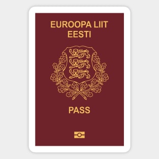 Estonia passport Magnet